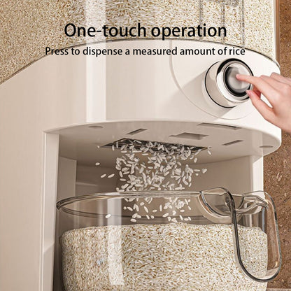 5KG Rice Dispenser Container Cereal Dispenser Box Dry Food Grain Storage Home